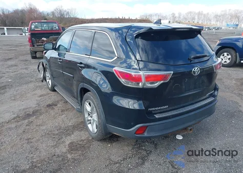 2015 Toyota Highlander Limited V6 from USA, damaged, VIN 5TDDKRFH6FS175940